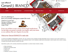 Tablet Screenshot of lawofficeofgerardbianco.com